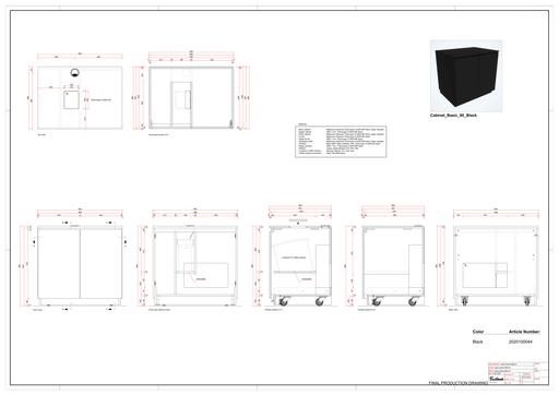CABINET BASIC 90 BLACK