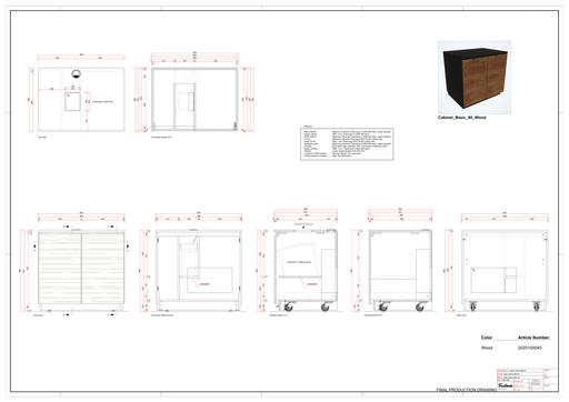 CABINET BASIC 90 WOOD
